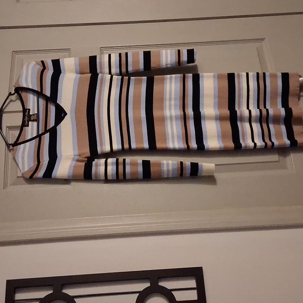 Striped Long Sleeve Dress
